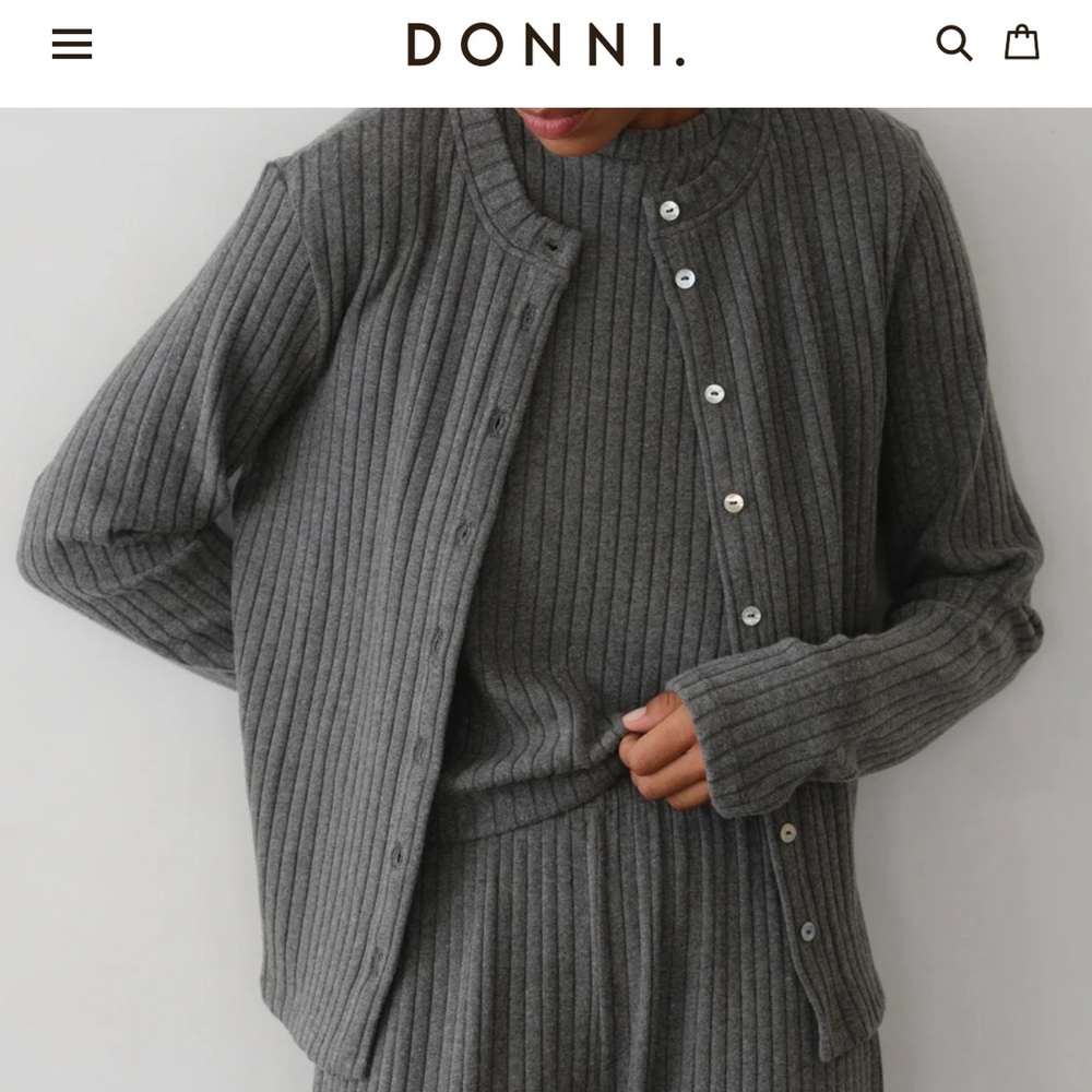 DONNI. Ribbed Cardigan